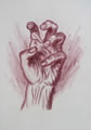 Michael Hensley Drawings, Human Hands 5